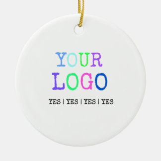 Design Your Own Custom Personalized Logo Ceramic Ornament
