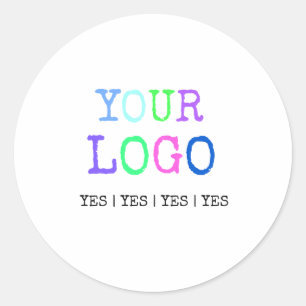 Design Your Own Custom Personalized Logo Classic Round Sticker