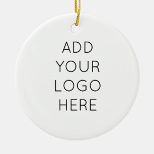 Design Your Own Custom Personalized Logo Image Ceramic Ornament