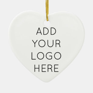 Design Your Own Custom Personalized Logo Image Ceramic Ornament