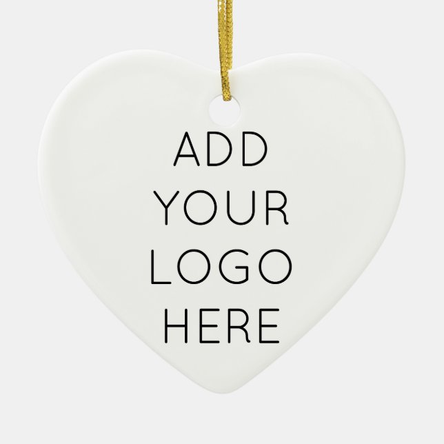 Design Your Own Custom Personalized Logo Image Ceramic Ornament (Front)