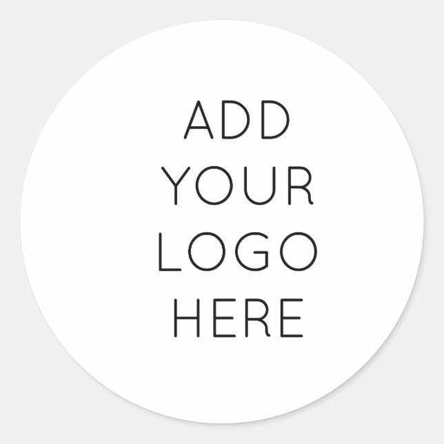Design Your Own Custom Personalized Logo Image Classic Round Sticker (Front)