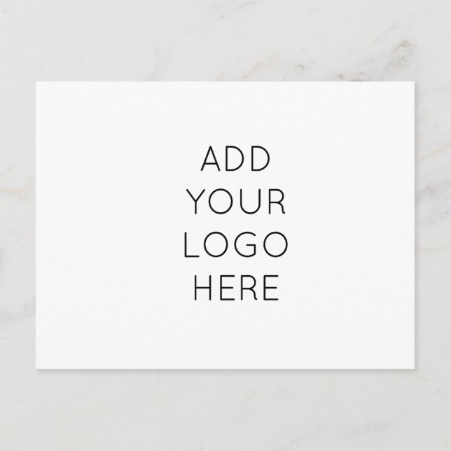 Design Your Own Custom Personalized Logo Image Postcard (Front)