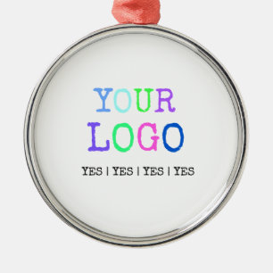 Design Your Own Custom Personalized Logo Metal Ornament