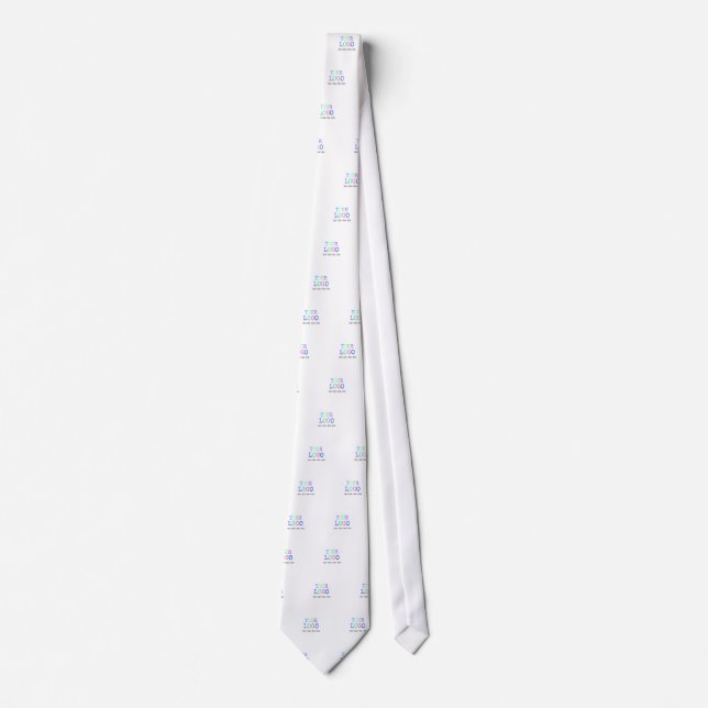 Design Your Own Custom Personalized Logo Tie (Front)
