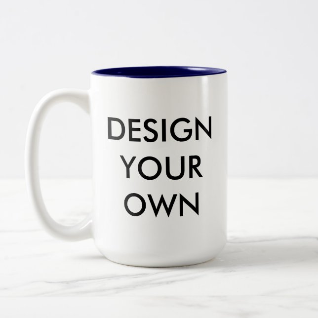 Design Your Own Custom Personalized Two-Tone Mug (Left)