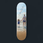 Design your Own Custom Photo Skateboard with Text<br><div class="desc">Custom Photo and Text Skateboards - Unique Your Own Design - Personalized Family / Friends or Personal Skateboard Gift - Add Your Text and Photo - Resize and move elements with Customization tool ! Choose fonts / size / colour ! Good Luck - Be Happy :)</div>