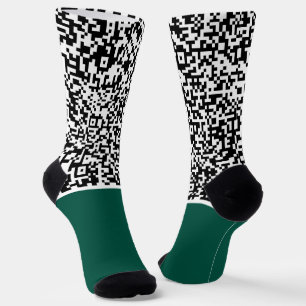 Design Your Own Custom QR Code Socks Choose Colour