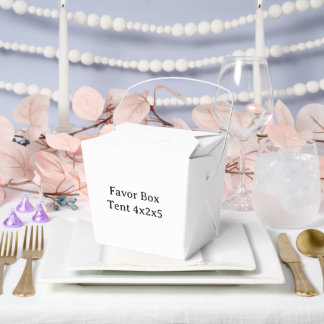 Design Your Own custom Tent 4x2x5 Favor Box
