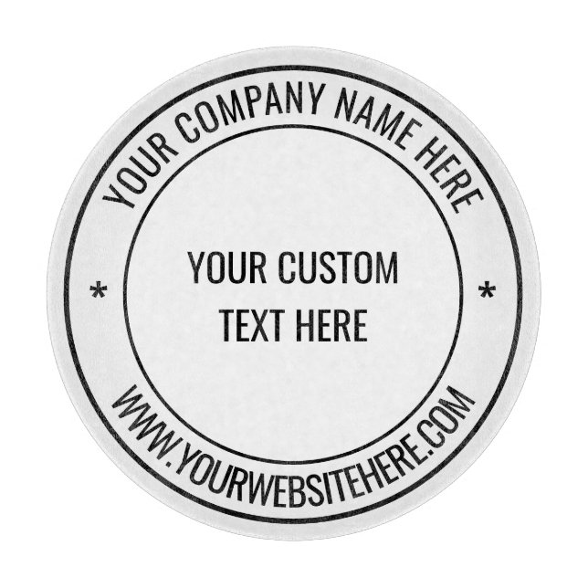 Design Your Own Custom Text Colour Cutting Board (Front)