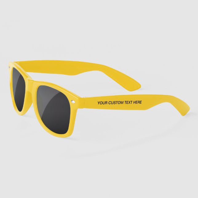 Design Your Own Custom Text Sunglasses (Left)