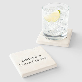 Design Your Own customise Limestone Stone Coaster