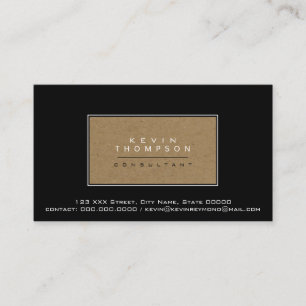 design your own elegant black prof standard business card