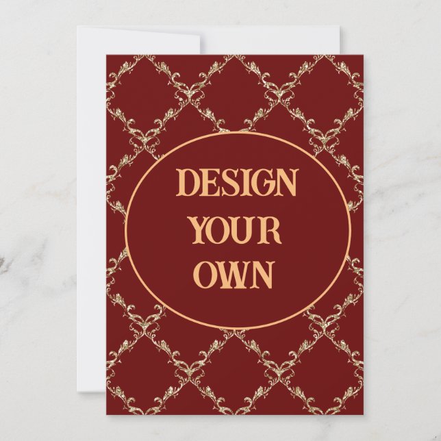 Design Your Own Elegant Invitation (Front)