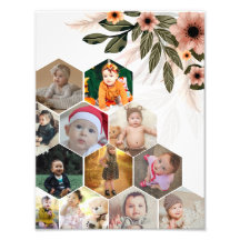 Design Your Own Floral 12 Photo Collage