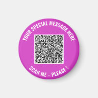 Design Your Own Funny QR Code Magnet Example