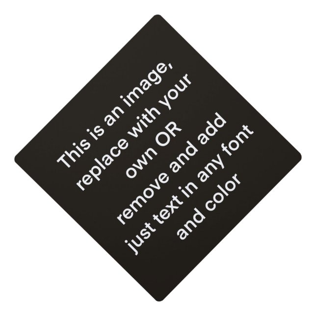 Design Your Own Grad Cap Topper (Front)