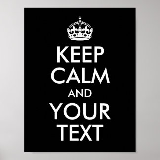 Design Your Own Keep Calm and Your Text Poster