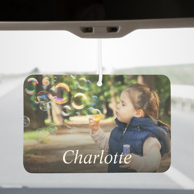 Design Your Own Kids Photo And Name Personalized Air Freshener (Creator Uploaded)