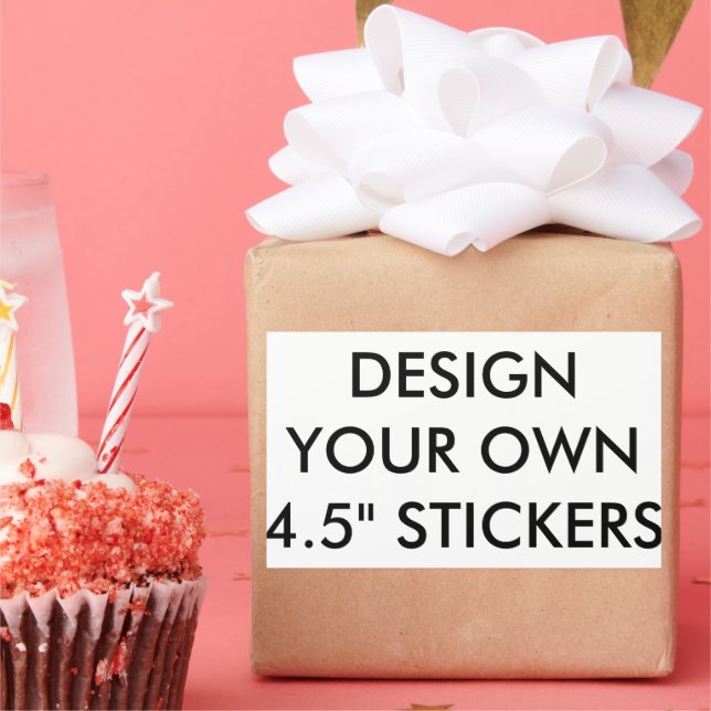 Design Your Own Large Rectangular Stickers (4) (Party)