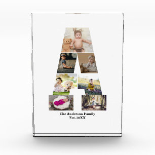 Design Your Own Letter A Photo Collage Block