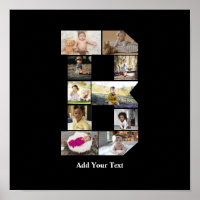Design Your Own Letter B Photo Collage