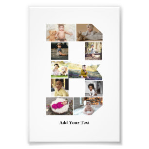 Design Your Own Letter B Photo Collage Print