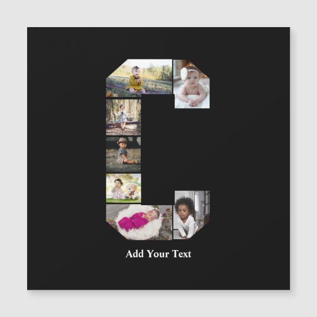 Design Your Own Letter C Photo Collage (Front)