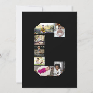 Design Your Own Letter C Photo Collage Card