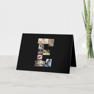 Design Your Own Letter E Photo Collage Announcement