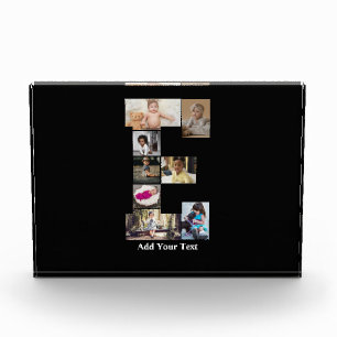 Design Your Own Letter E Photo Collage Block