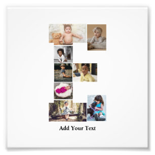 Design Your Own Letter E Photo Collage Print