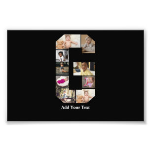 Design Your Own Letter G Photo Collage Print
