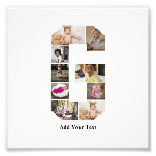 Design Your Own Letter G Photo Collage Print