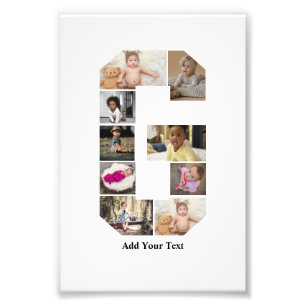 Design Your Own Letter G Photo Collage Print