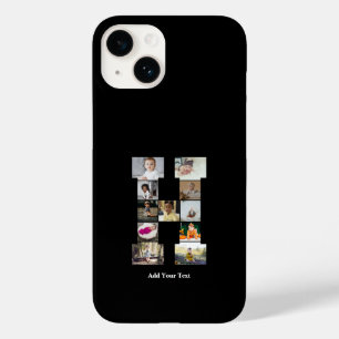 Design Your Own Letter H Photo Collage Case-Mate iPhone 14 Case