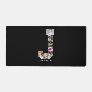 Design Your Own Letter J Photo Collage Desk Mat