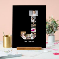 Design Your Own Letter J Photo Collage Poster