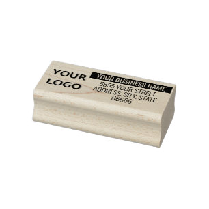 Design Your Own Logo Address Rubber Stamp Template