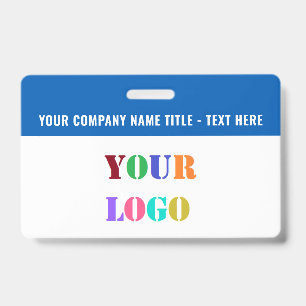 Design Your Own Logo or Photo Name Business Badge