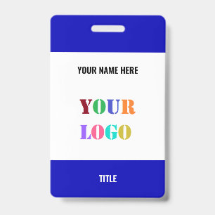 Design Your Own Logo or Photo Text Badge Template