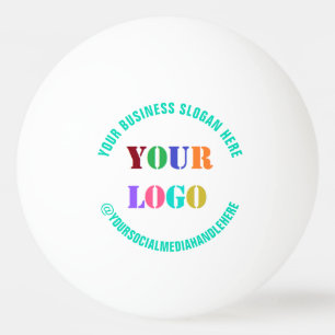 Design Your Own Logo Text Ping Pong Ball Template