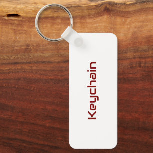 Design Your Own Metal Rectangle Keychain