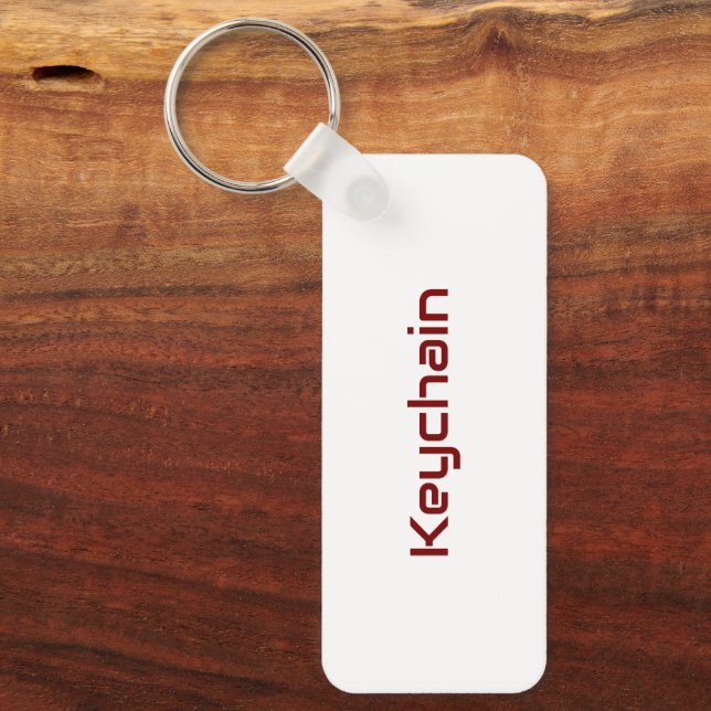 Design Your Own Metal Rectangle Keychain (Front)