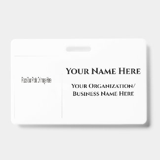 Design Your Own Name Badge