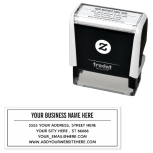 Design Your Own Name Contact Info Address Stamp