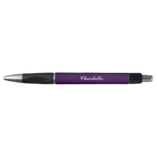 Design Your Own Name on This Dark Purple Emmy Pen
