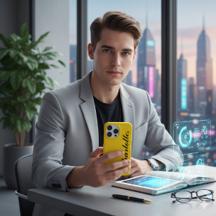 Design Your Own Name on This Gold iPhone 16 Pro Max Case