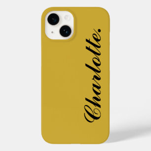 Design Your Own Name on This Metallic Gold Case-Mate iPhone 14 Case