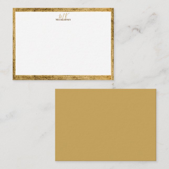 Design Your Own Note Card Create Your Own Monogram (Front/Back)